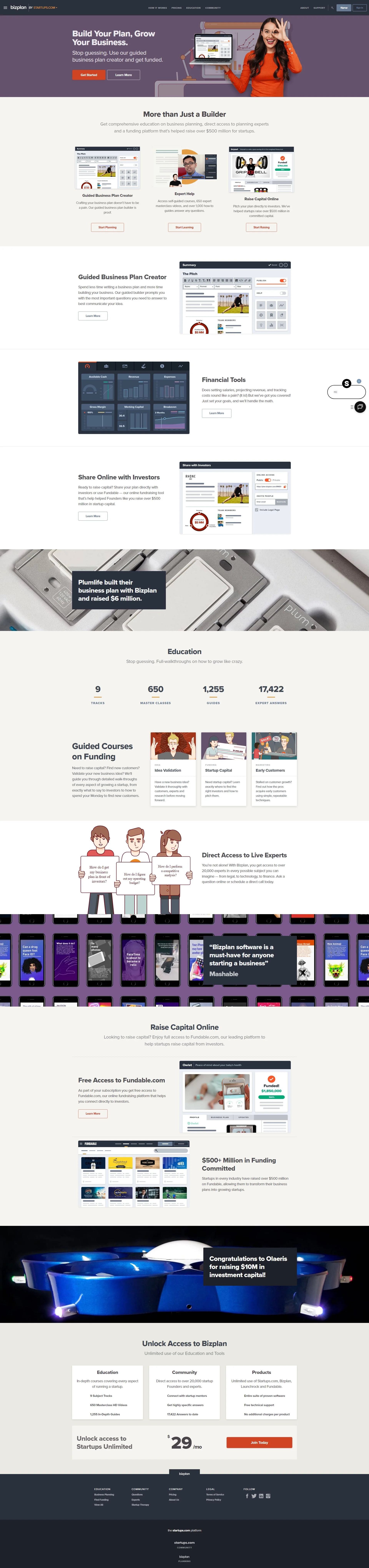 bizplan.com screenshot