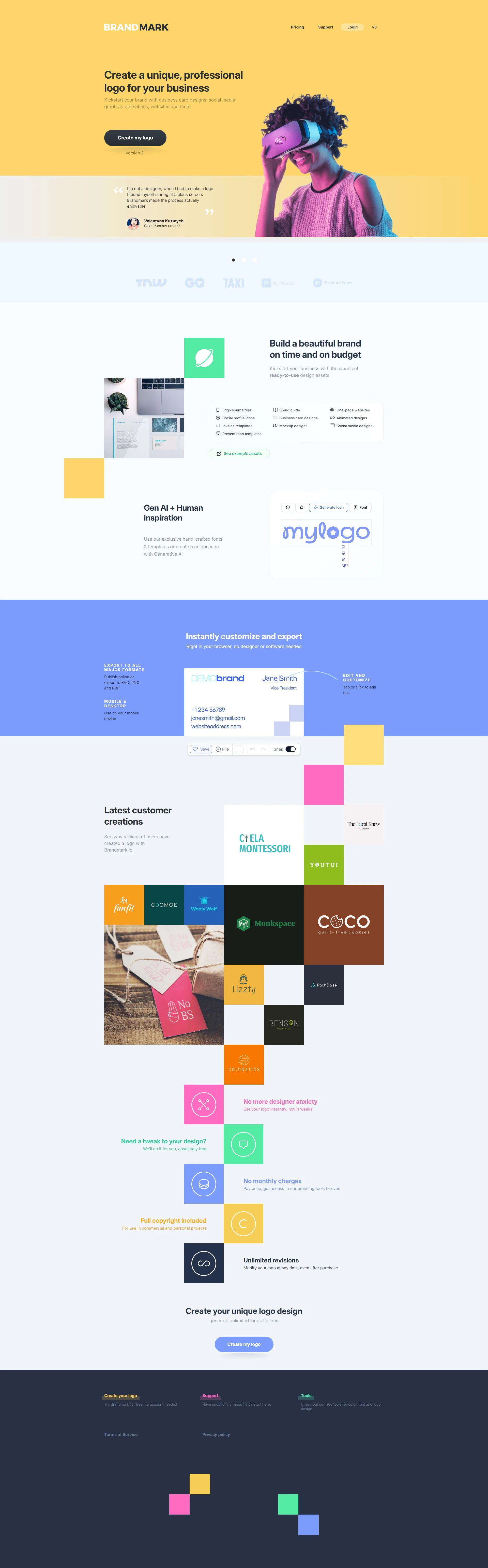 brandmark.io screenshot