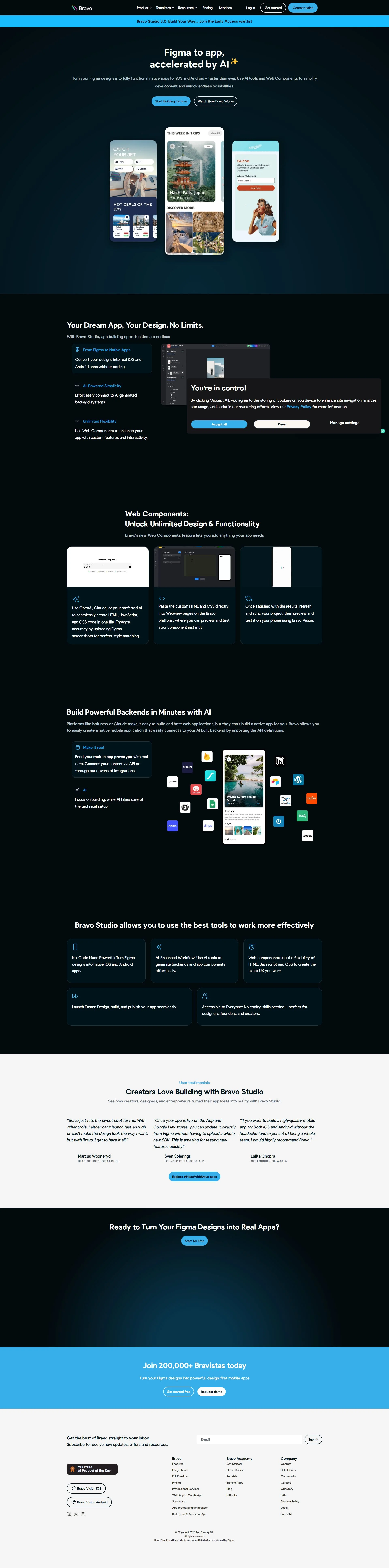 bravostudio.app screenshot