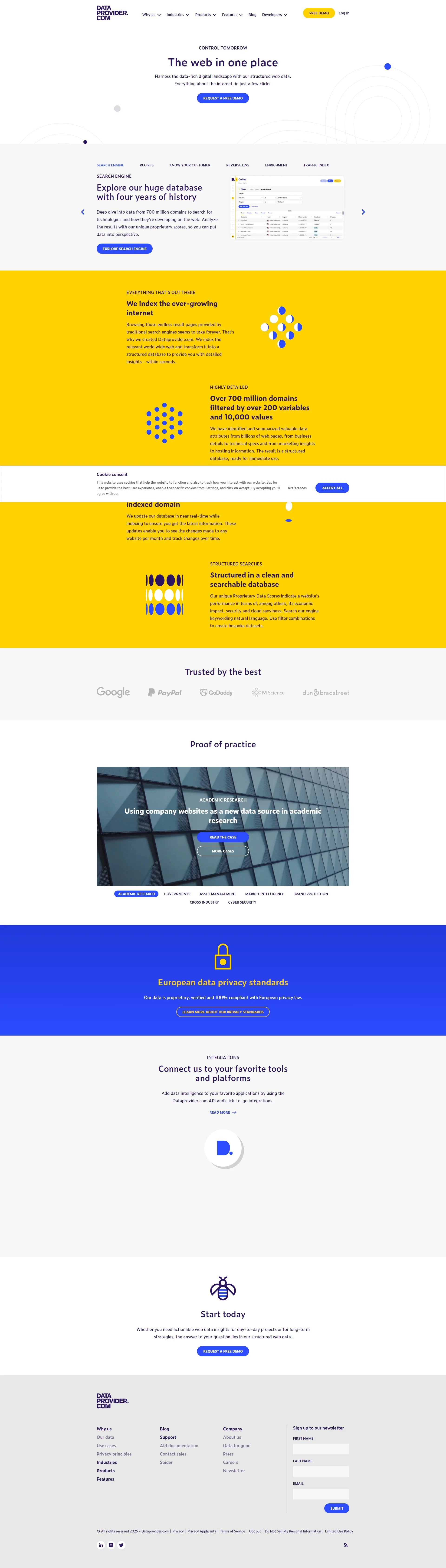 dataprovider.com screenshot