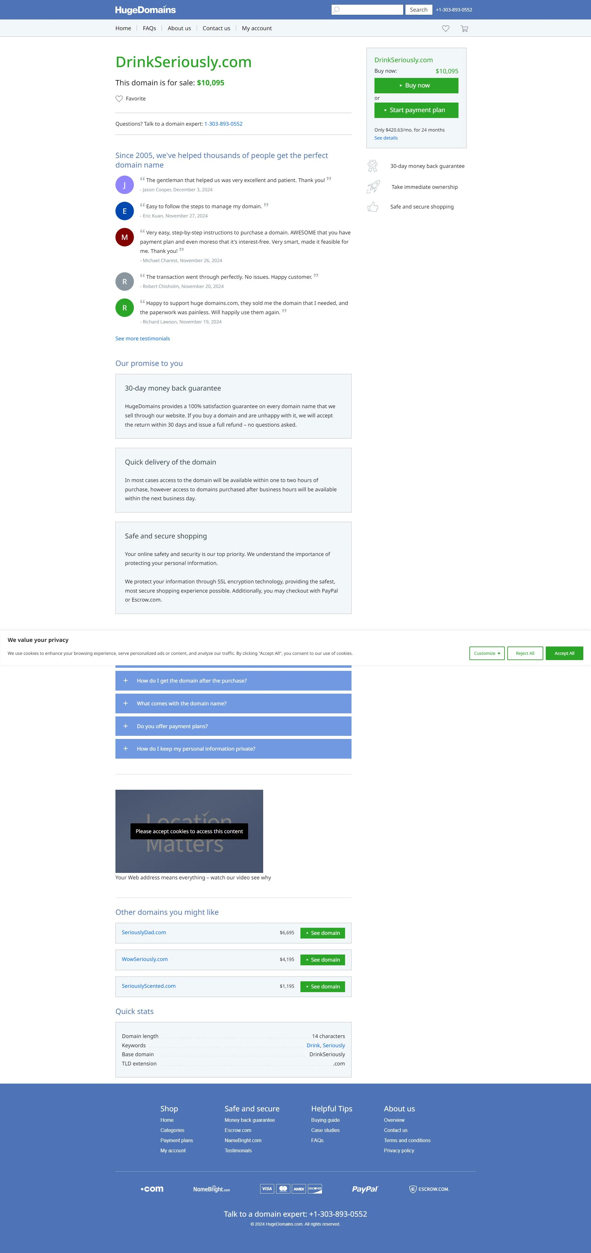 drinkseriously.com screenshot
