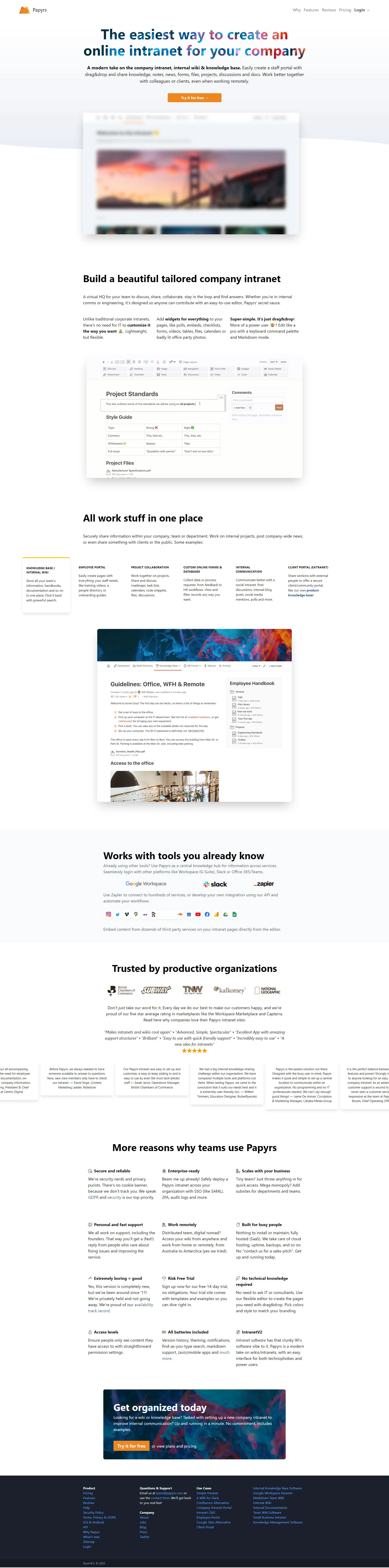 papyrs.com screenshot