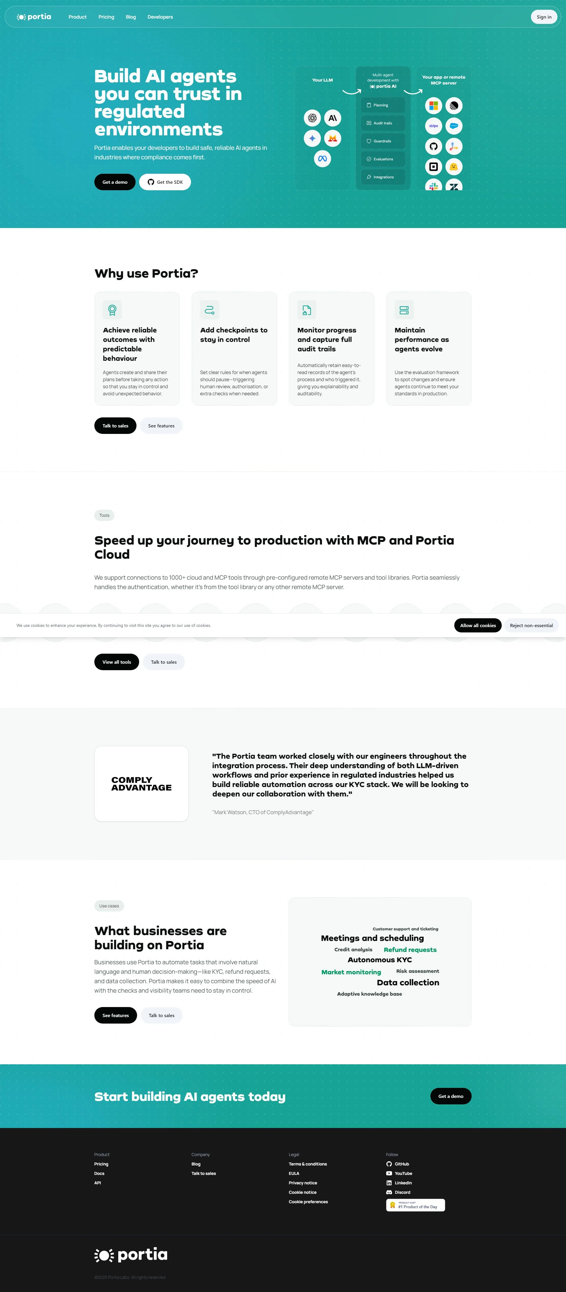 Portia Labs screenshot