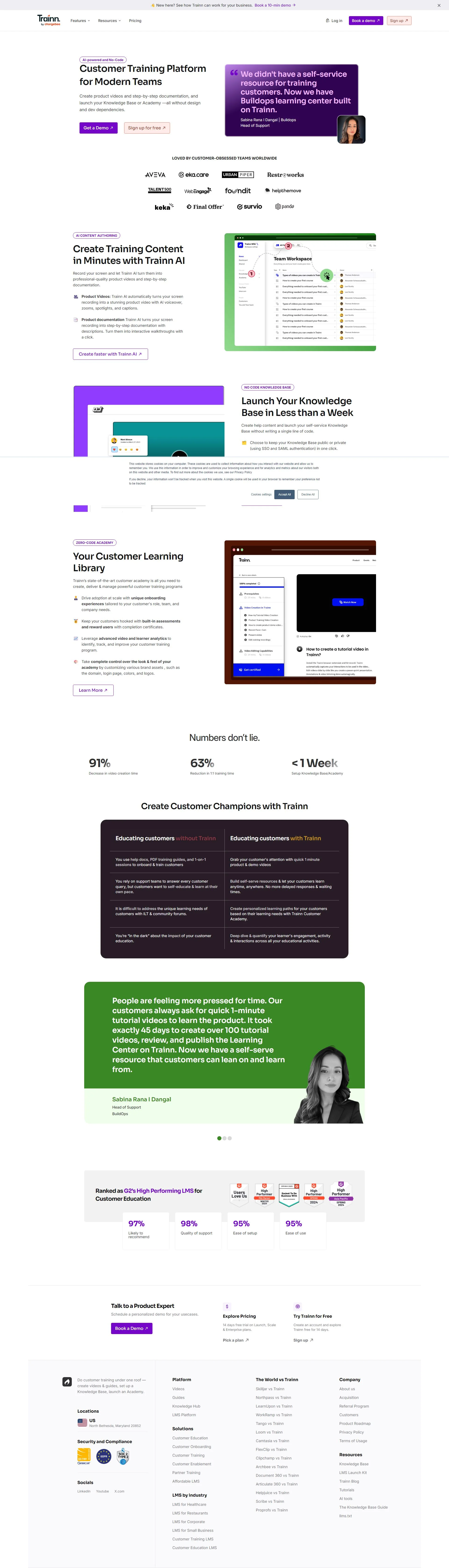 trainn.co screenshot