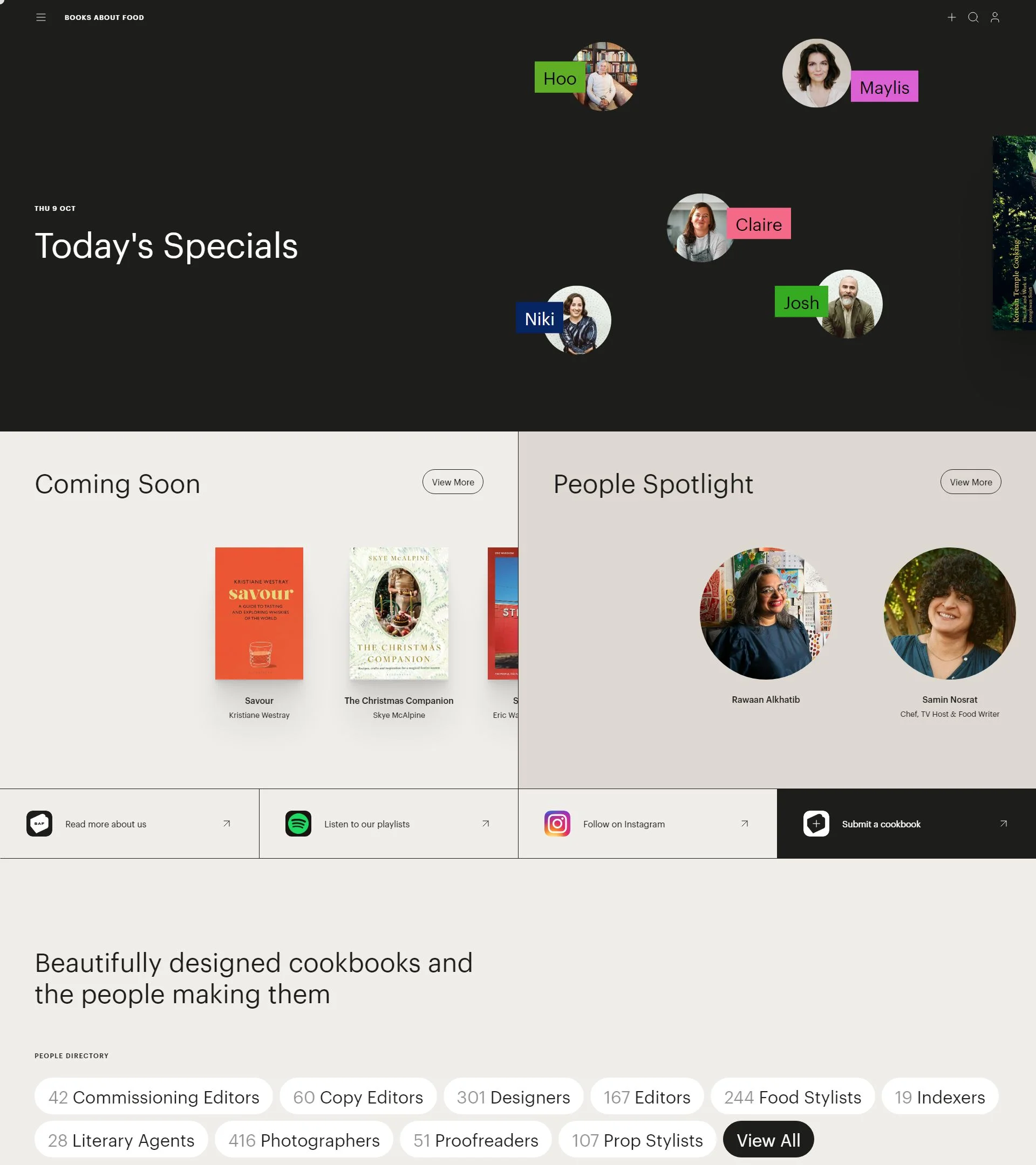 Books About Food background