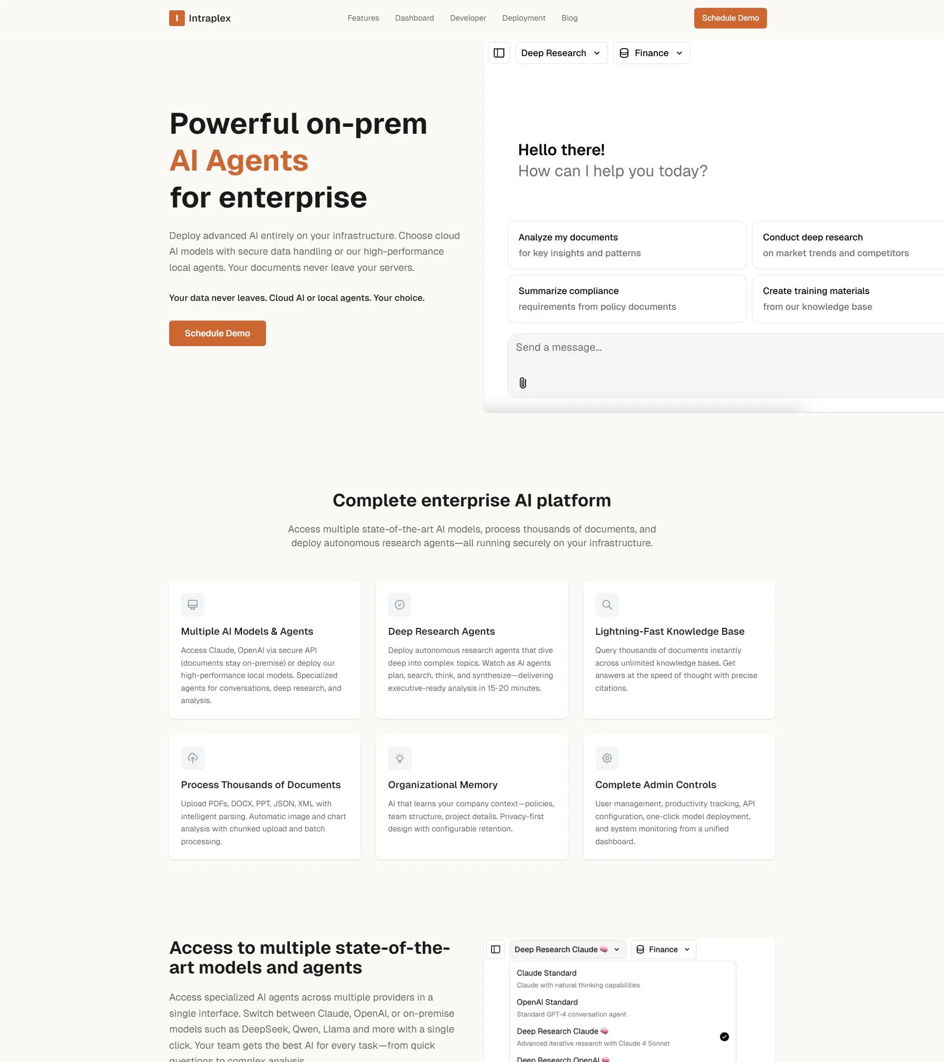 Intraplex background