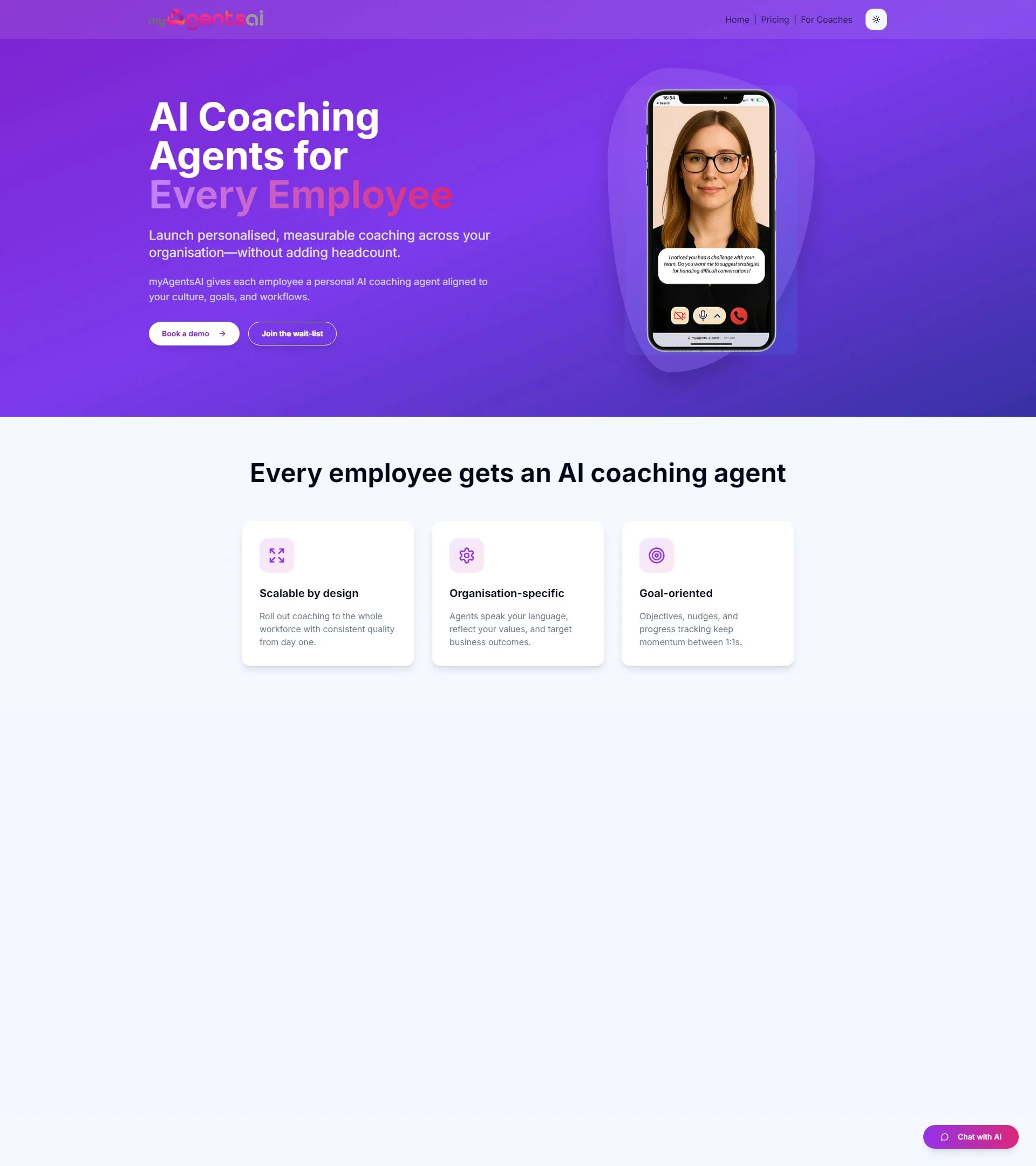 MyAgents AI background