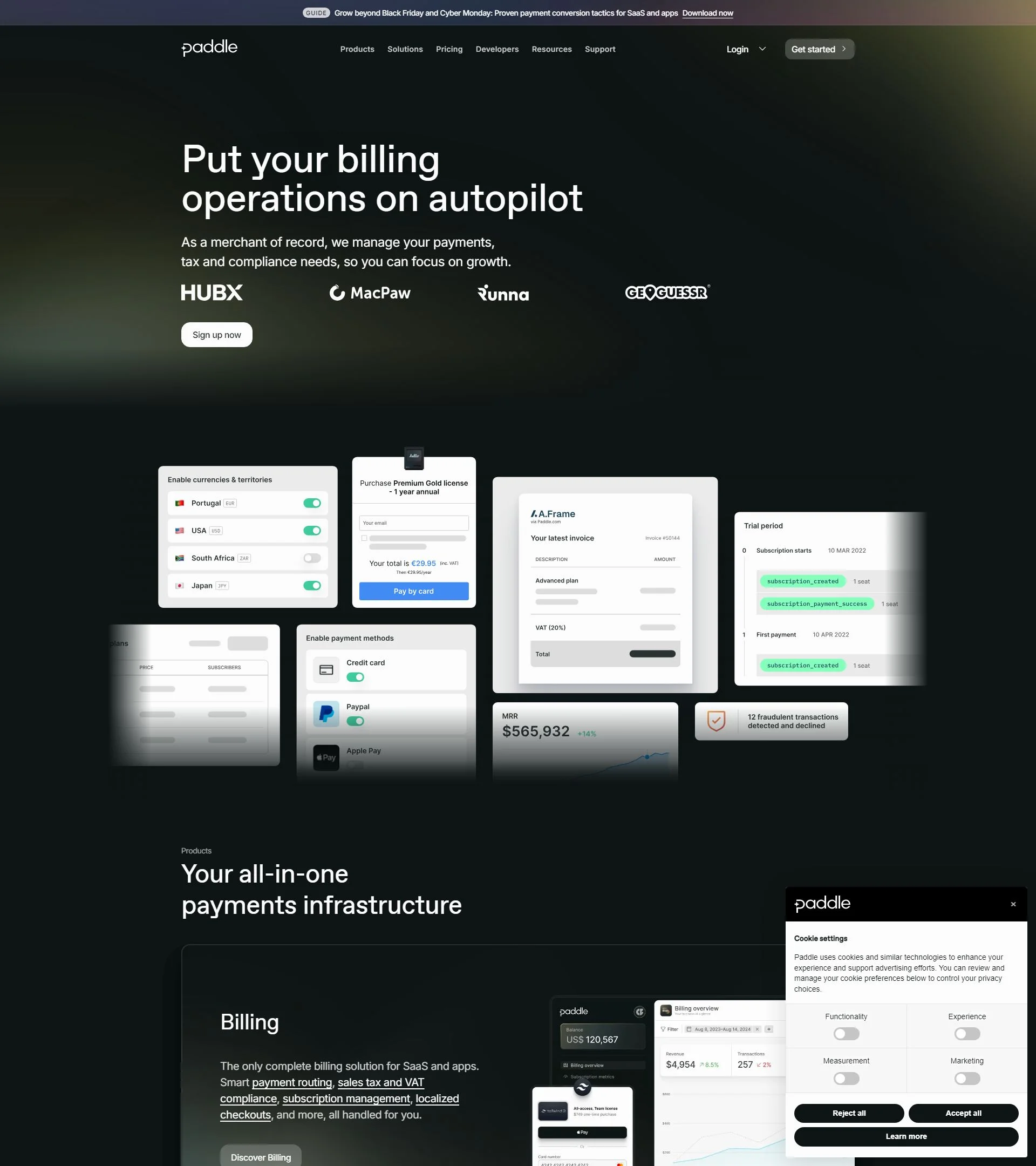 paddle.com background