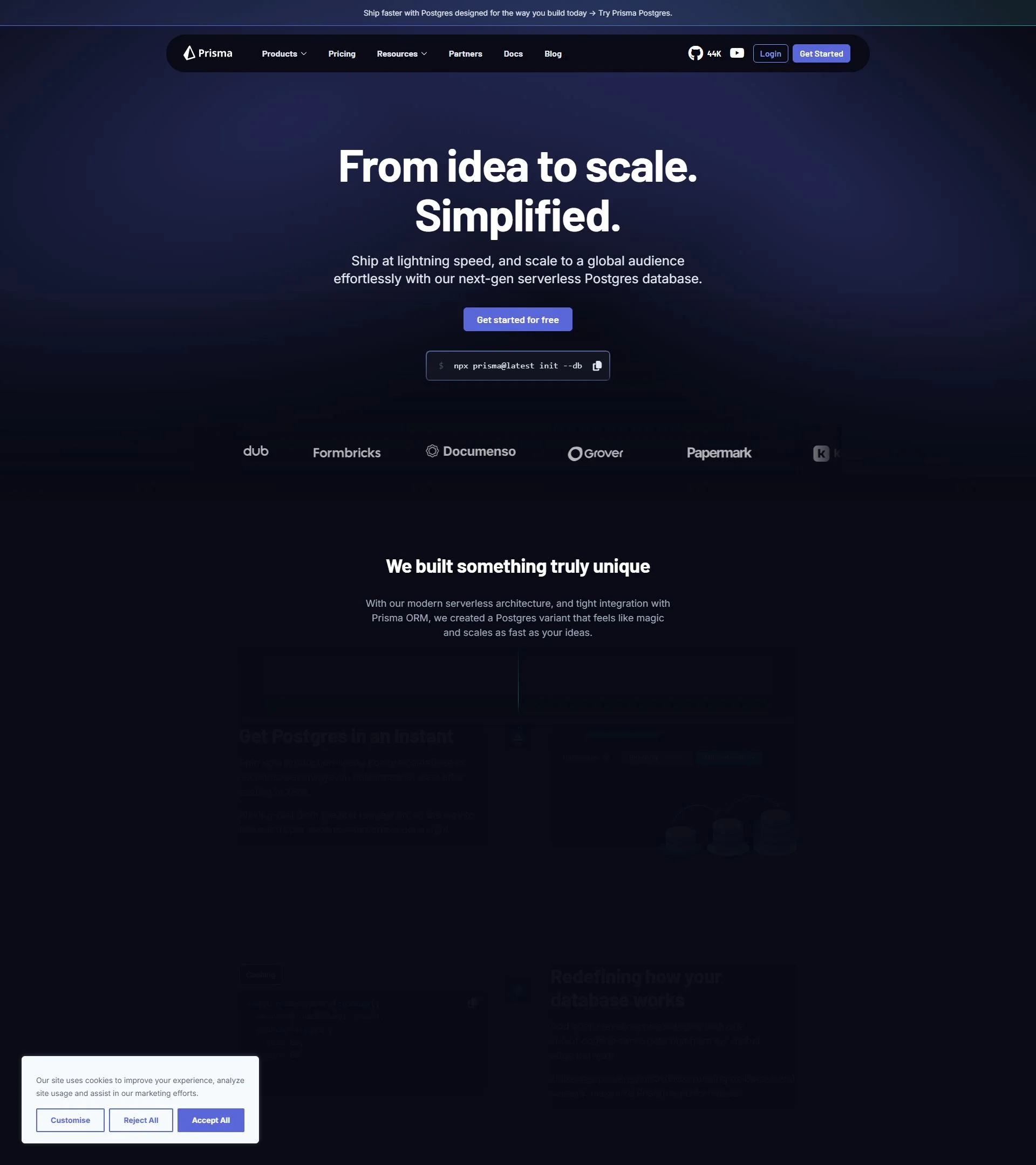 prisma.io background