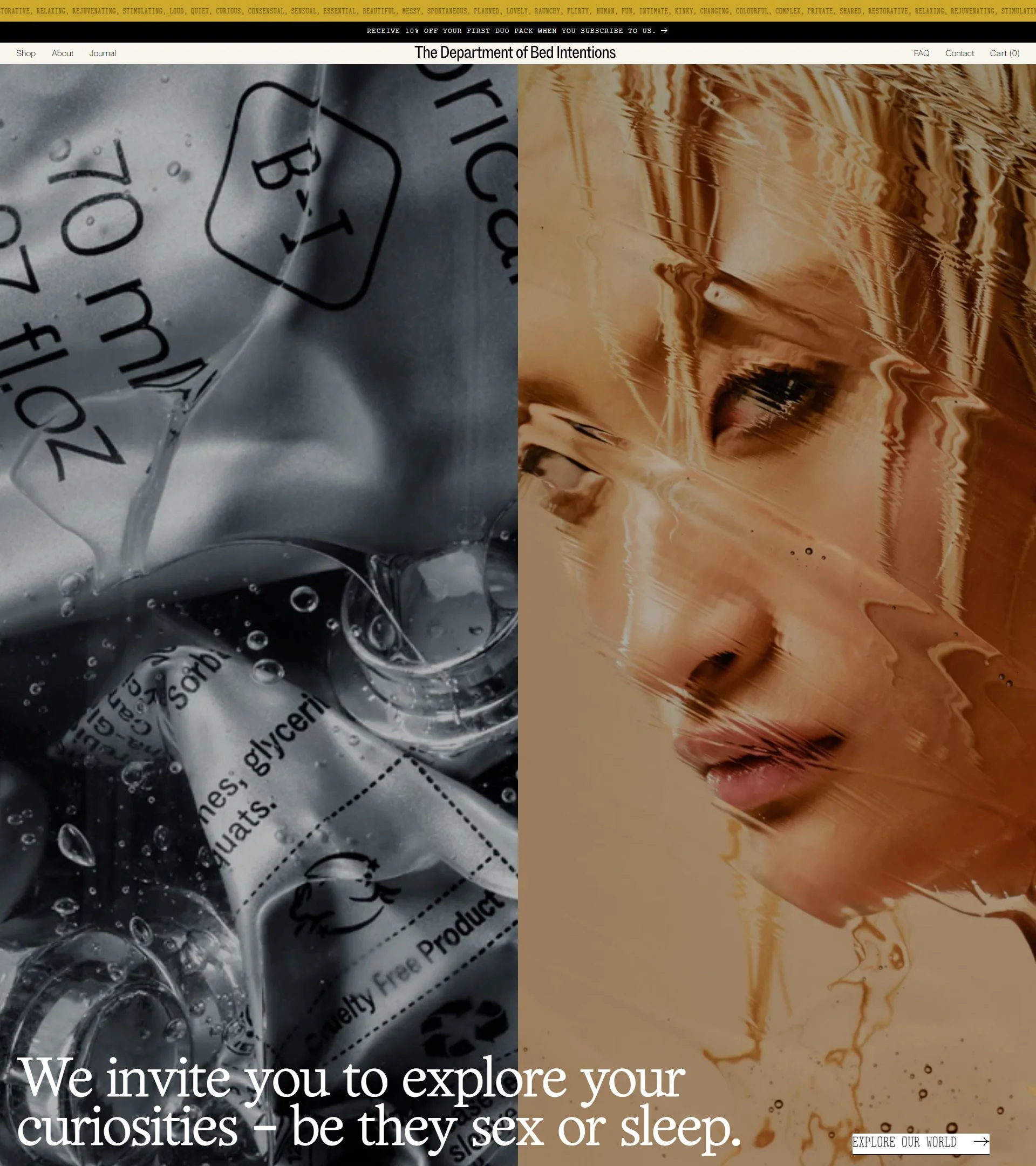 The Department of Bed Intentions background