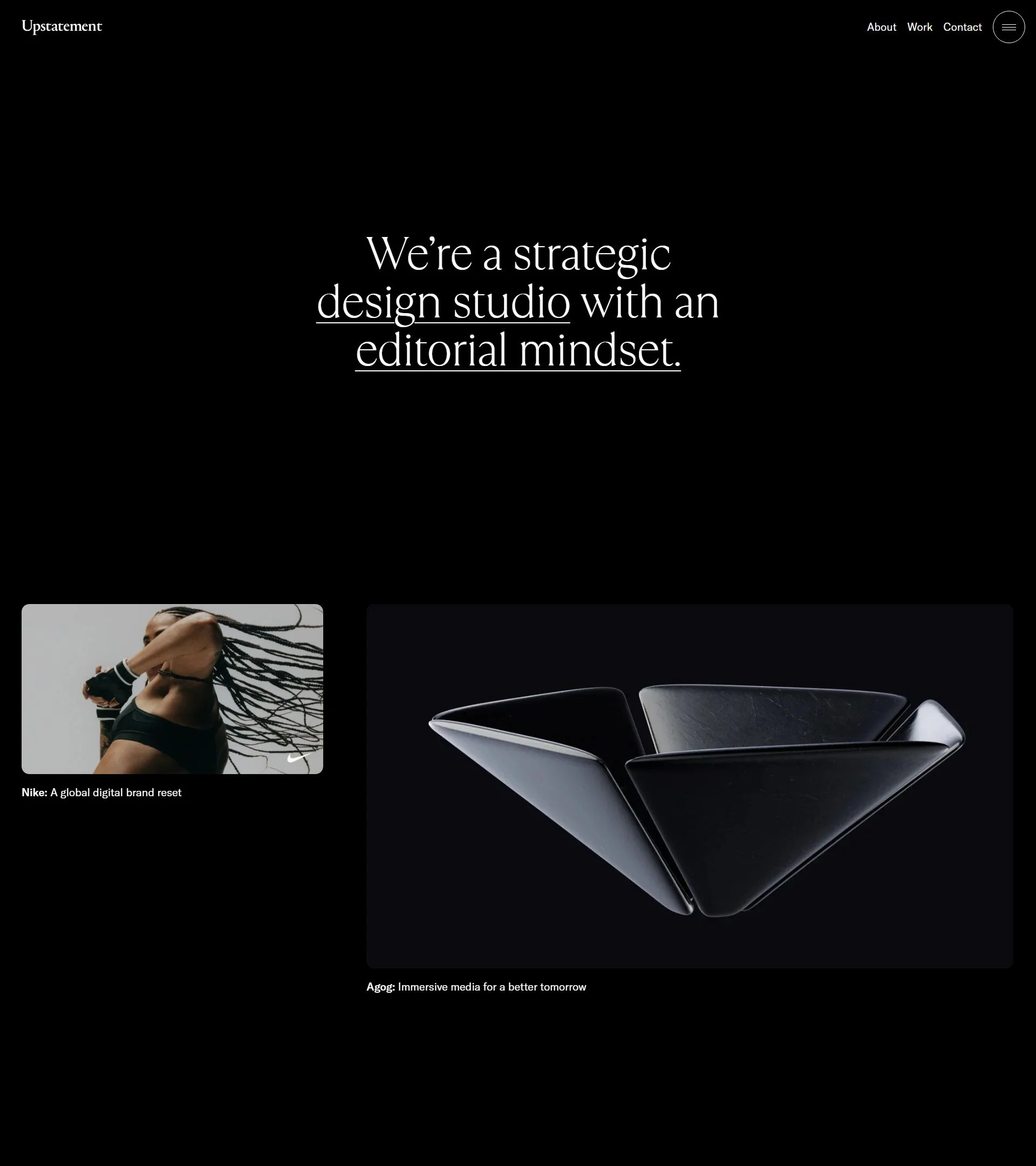 Upstatement background