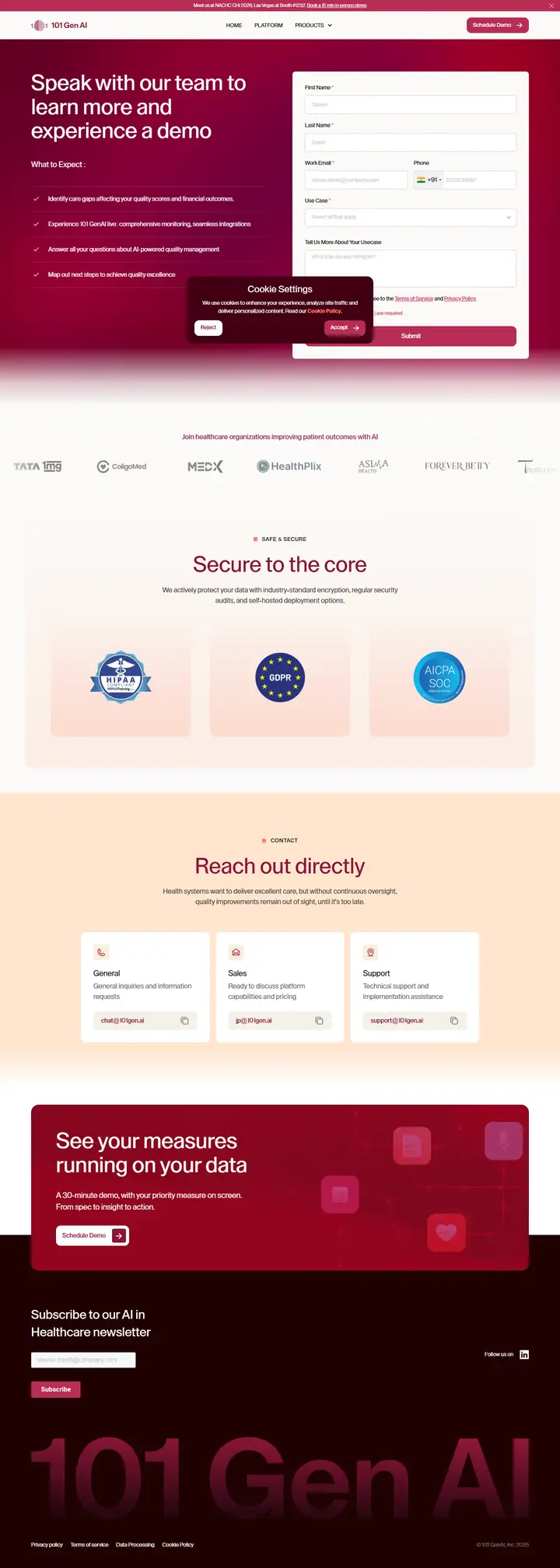 Contact full-page screenshot