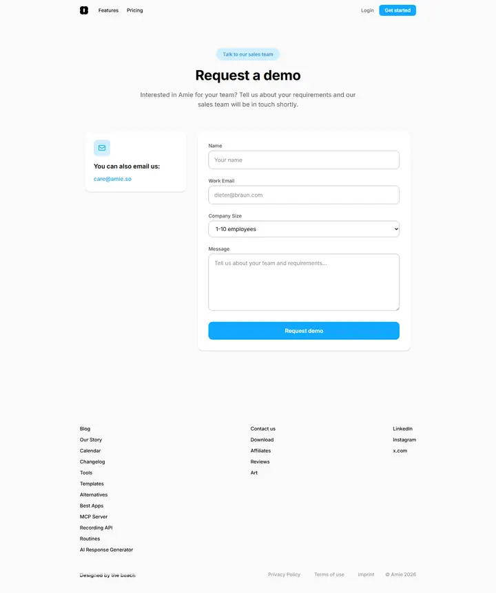 Contact full-page screenshot
