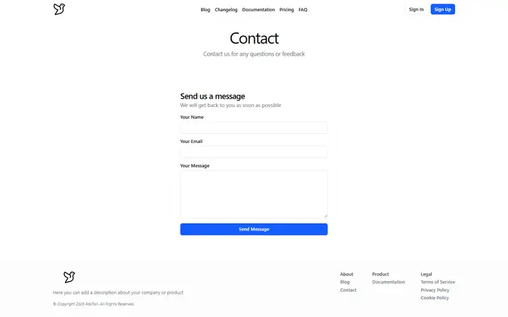 Contact full-page screenshot