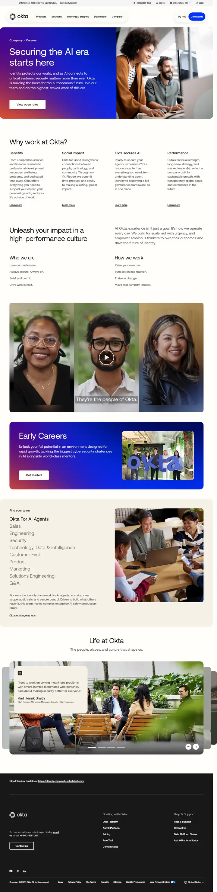 Jobs/Careers full-page screenshot