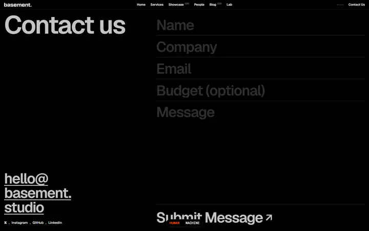 Contact full-page screenshot
