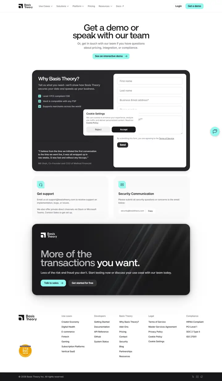 Contact full-page screenshot