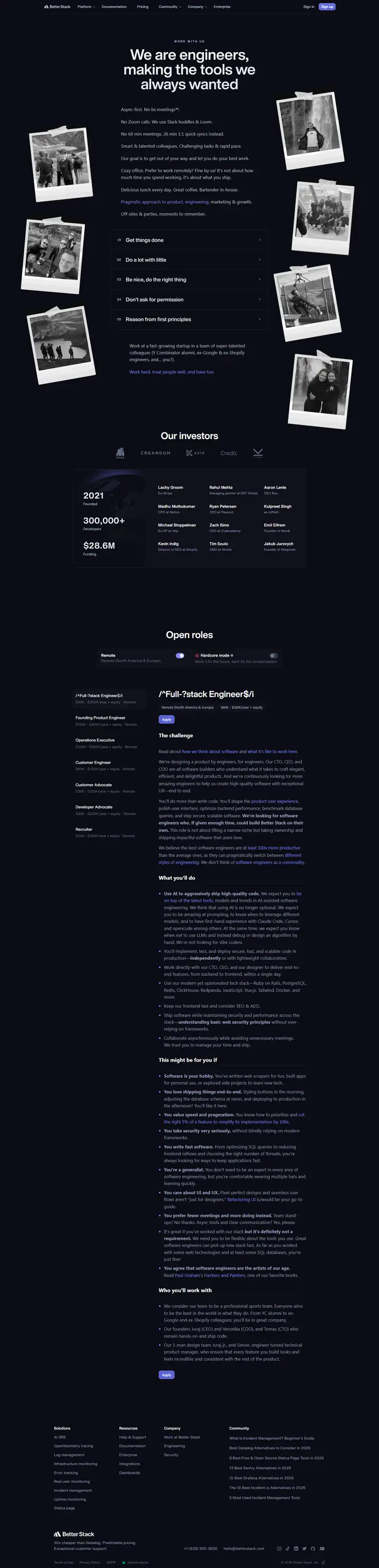 Jobs/Careers full-page screenshot
