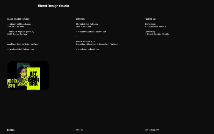 Contact full-page screenshot