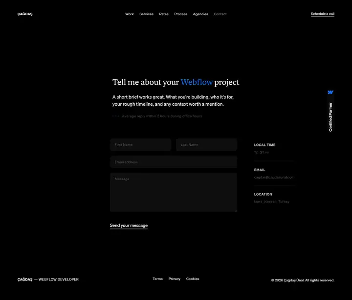 Contact full-page screenshot