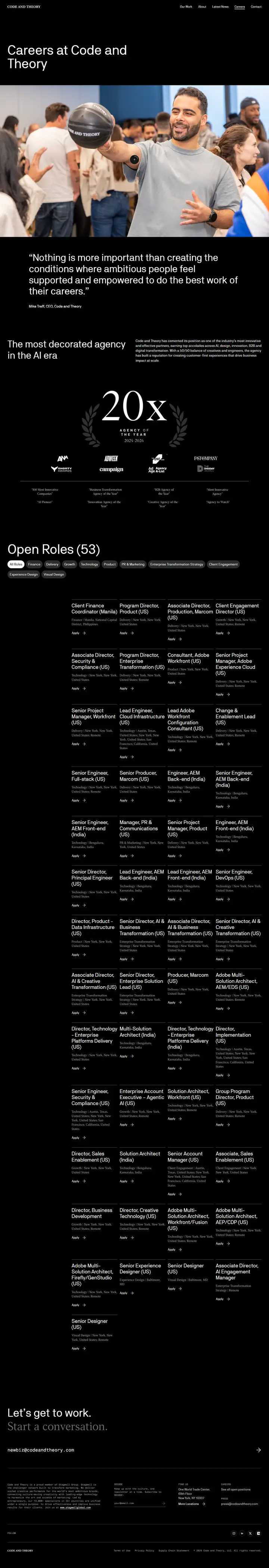 Jobs/Careers full-page screenshot