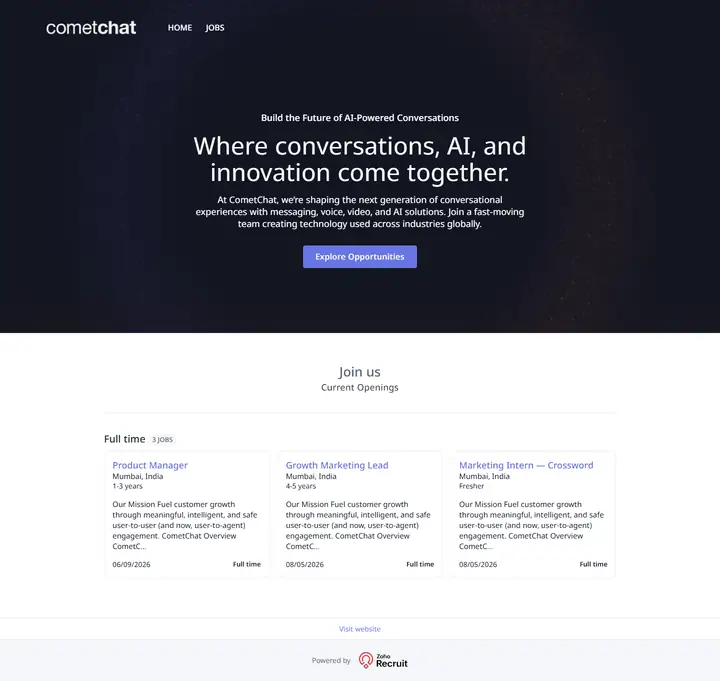 Jobs/Careers full-page screenshot