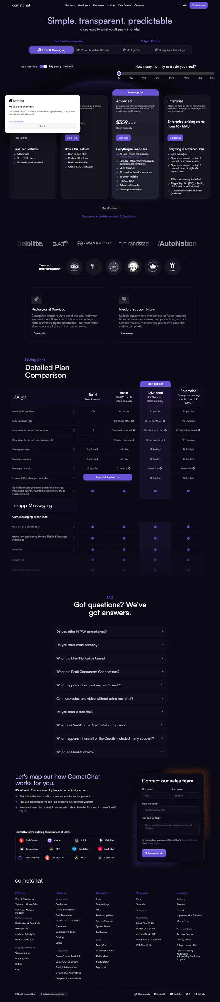 Pricing full-page screenshot