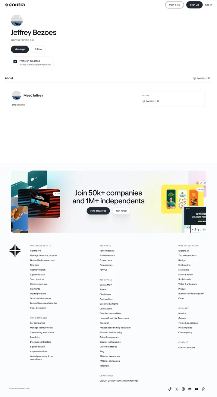 Contact full-page screenshot