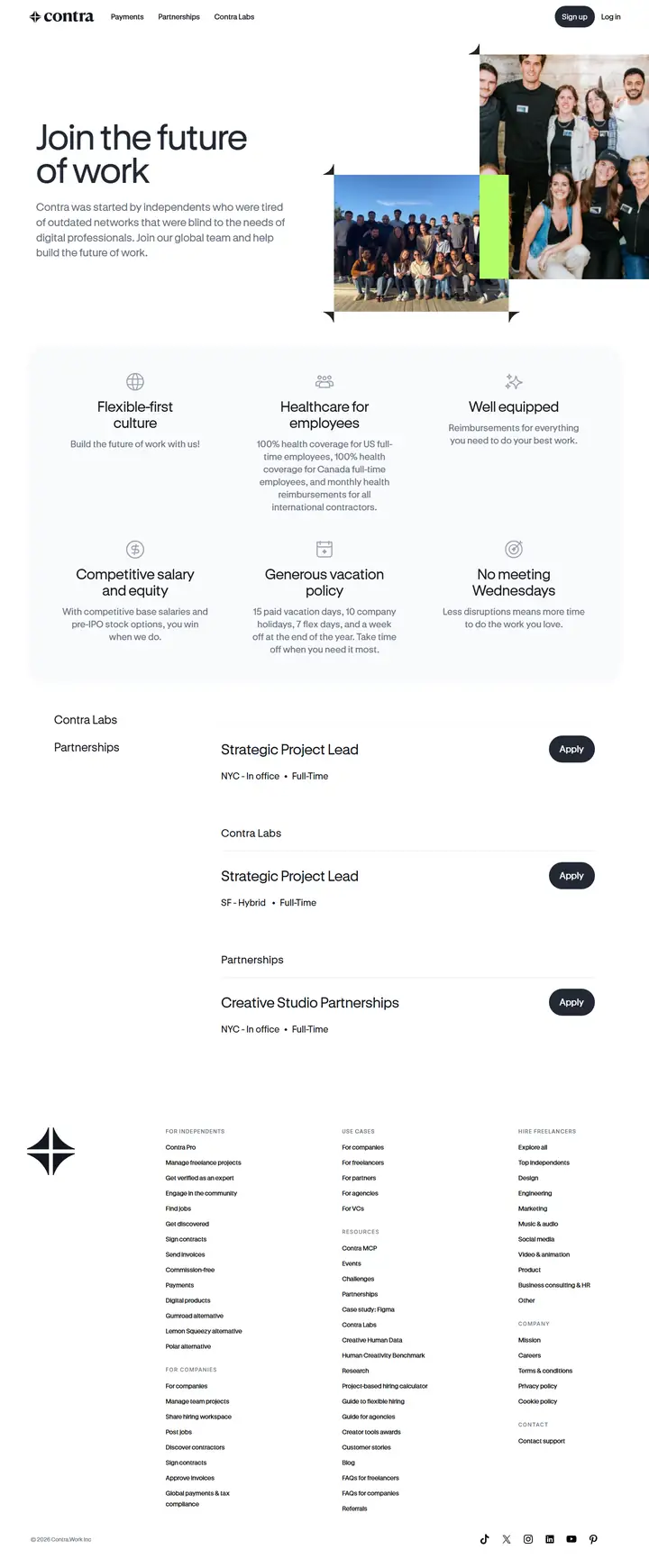 Jobs/Careers full-page screenshot