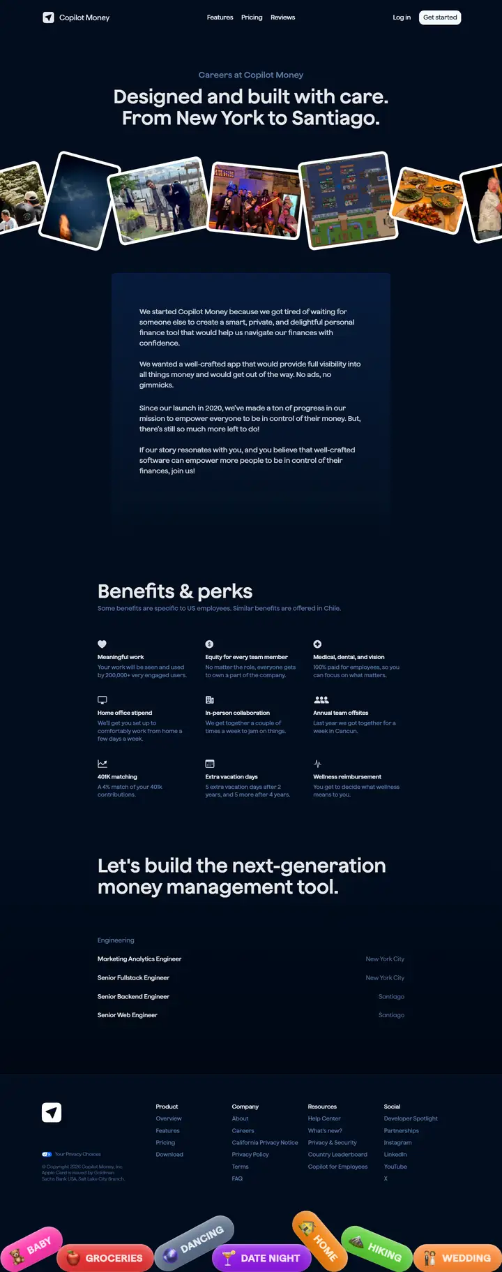 Jobs/Careers full-page screenshot