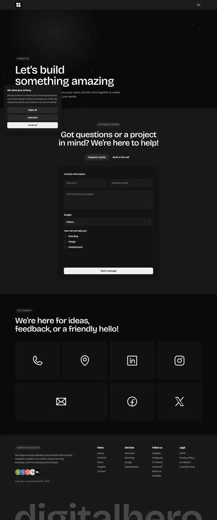Contact full-page screenshot