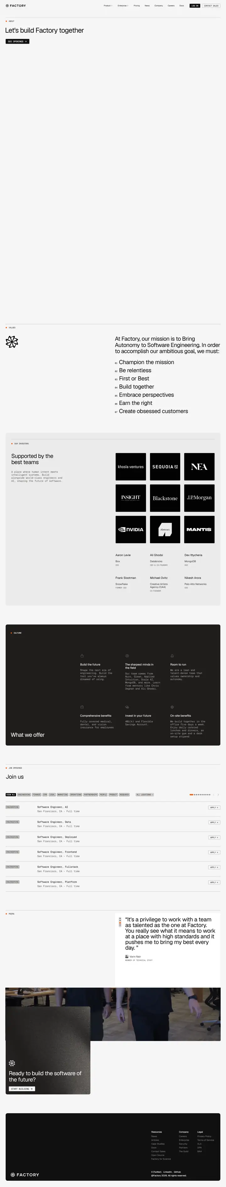 Jobs/Careers full-page screenshot