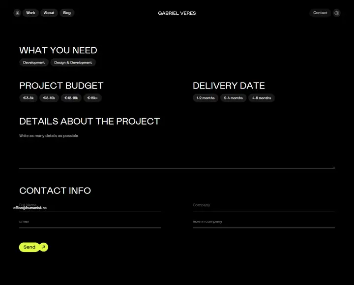Contact full-page screenshot