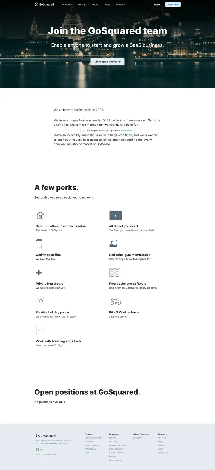 Jobs/Careers full-page screenshot