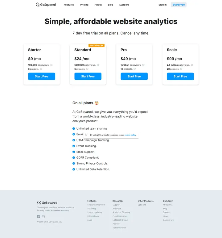 Pricing full-page screenshot