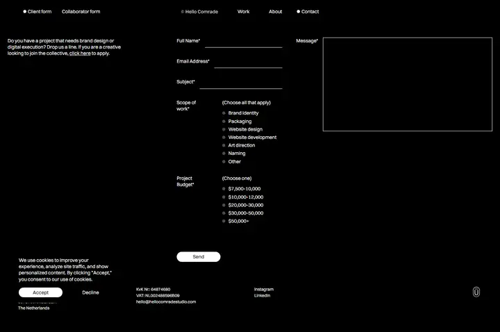 Contact full-page screenshot