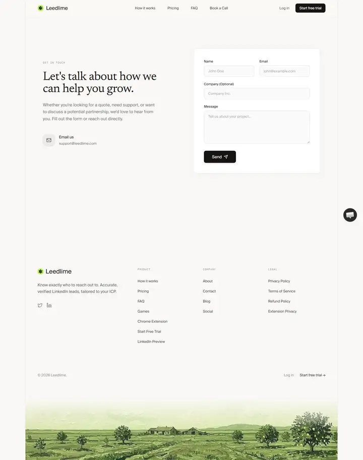 Contact full-page screenshot