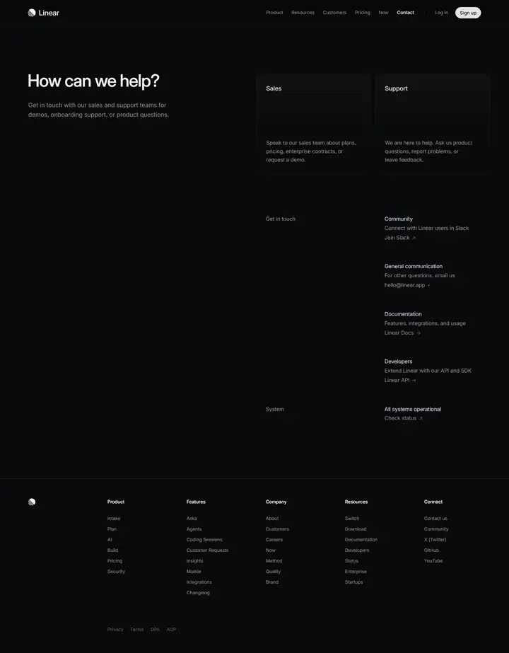 Contact full-page screenshot