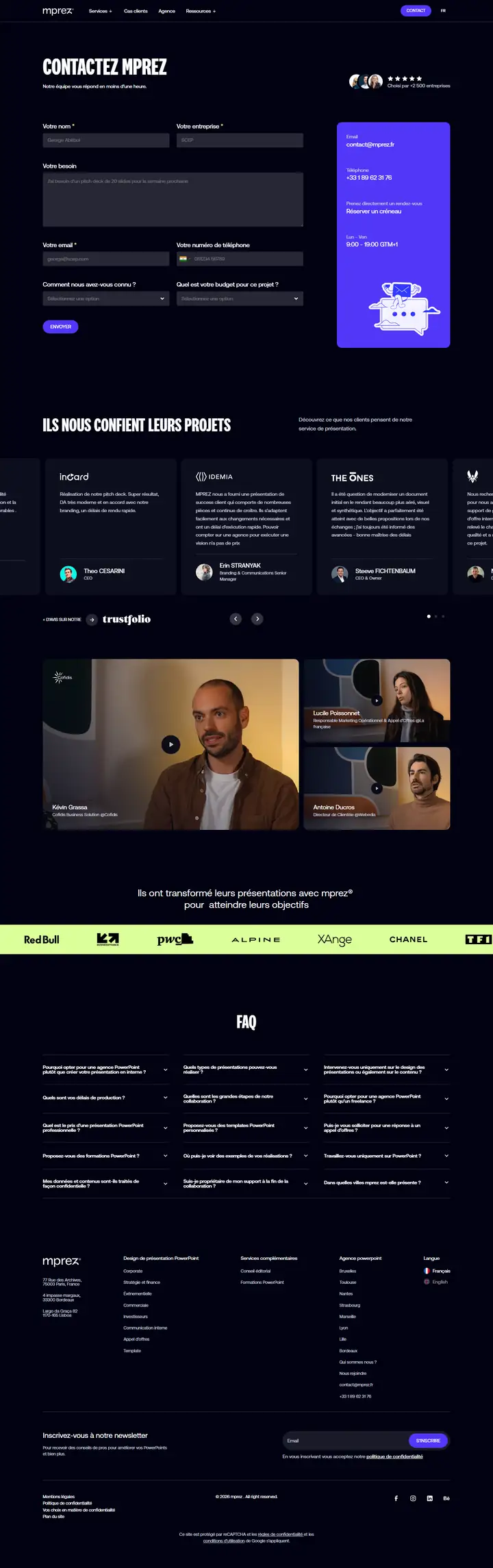 Contact full-page screenshot