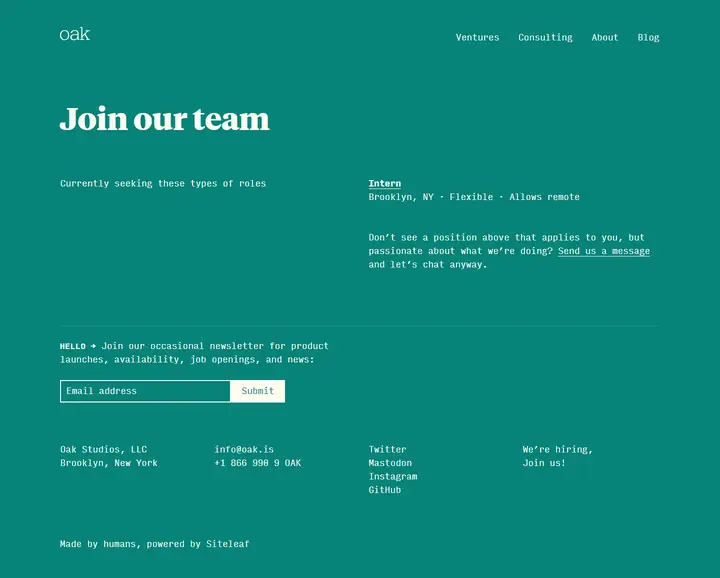 Jobs/Careers full-page screenshot