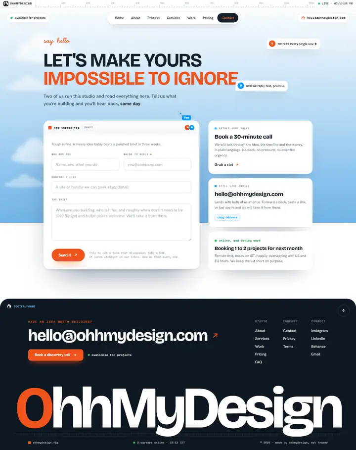 Contact full-page screenshot