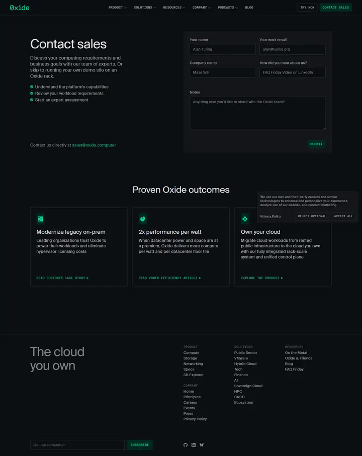 Contact full-page screenshot