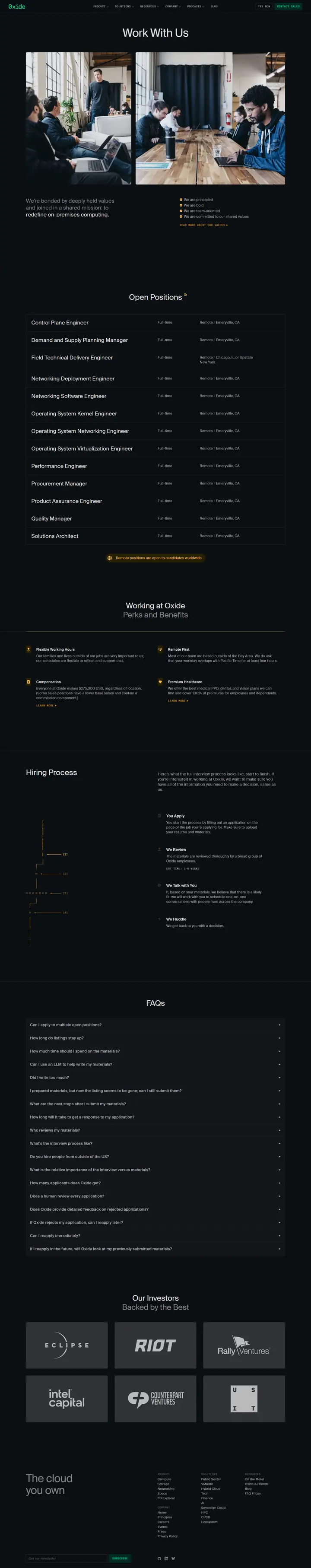 Jobs/Careers full-page screenshot