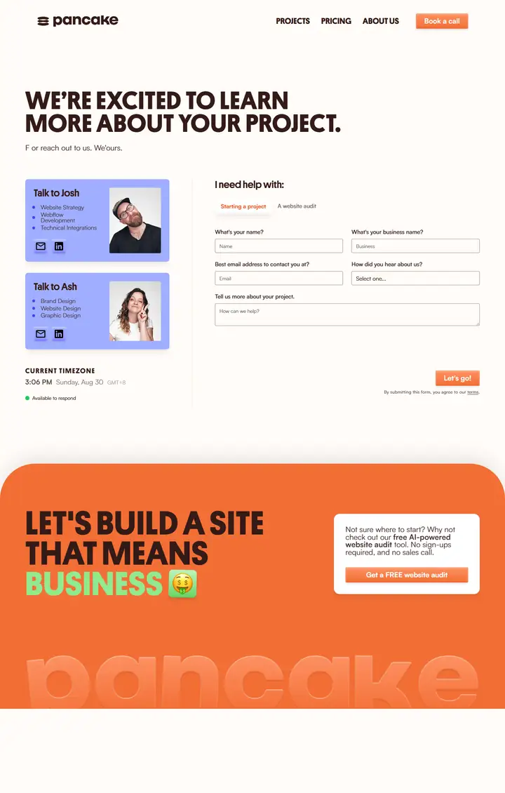Contact full-page screenshot