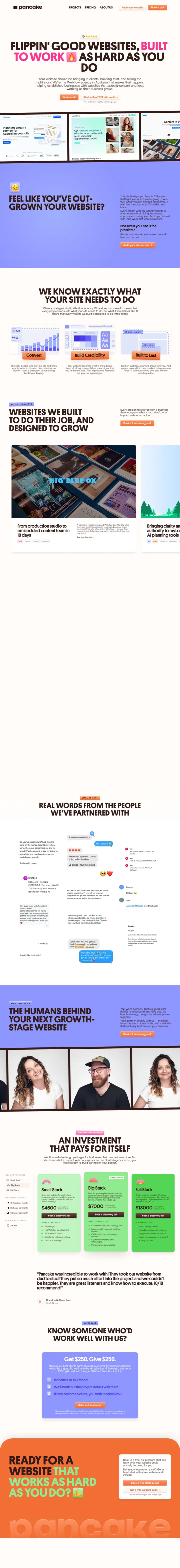 Pricing full-page screenshot