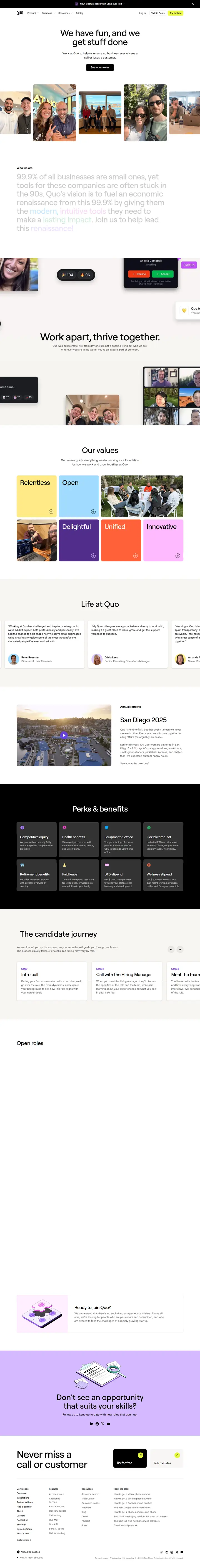 Jobs/Careers full-page screenshot