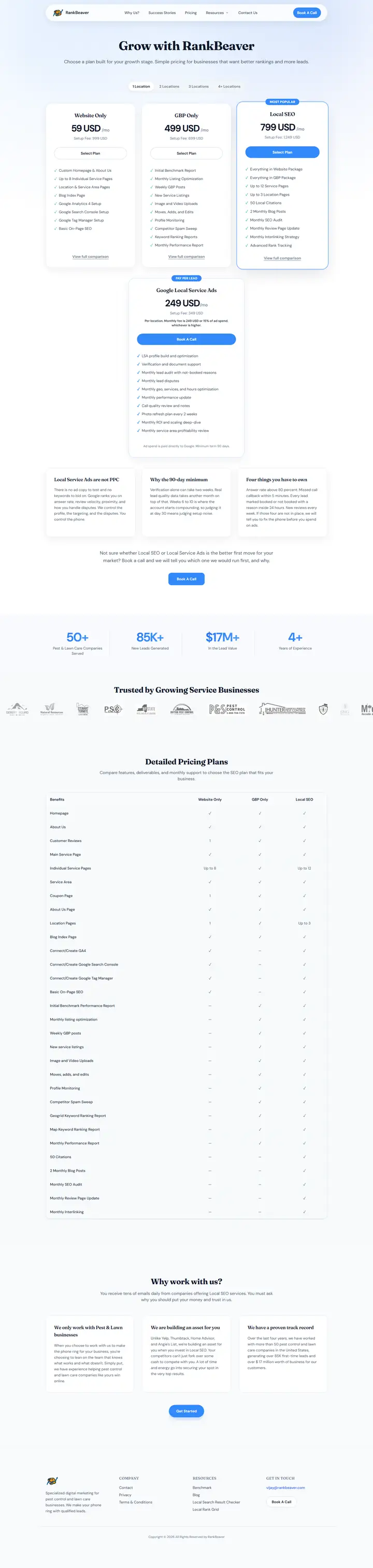 Pricing full-page screenshot