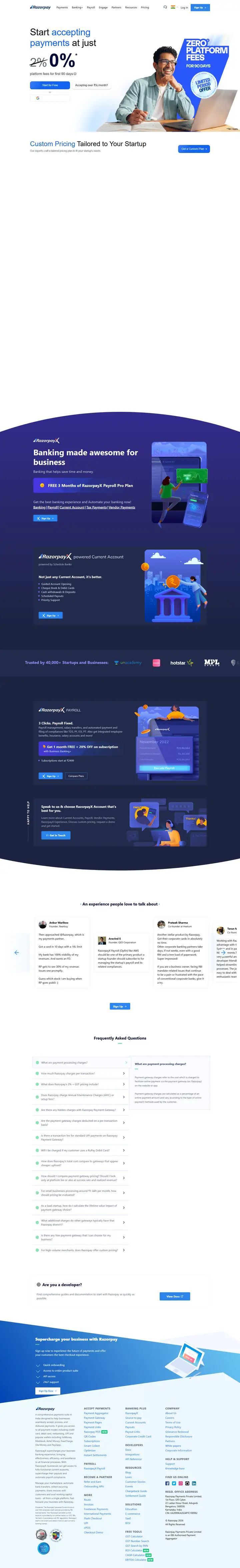 Pricing full-page screenshot