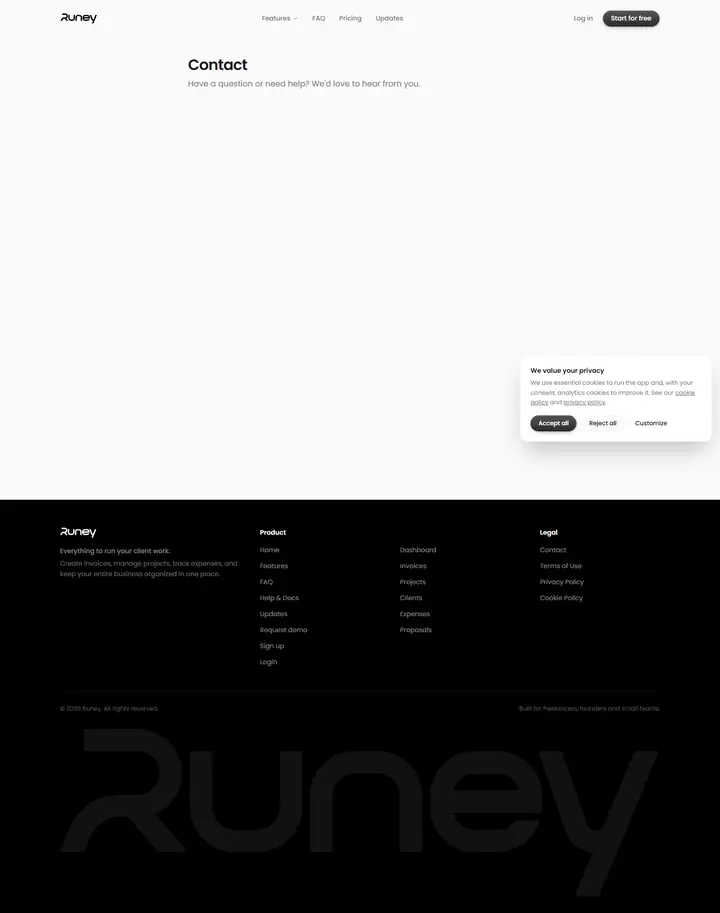 Contact full-page screenshot