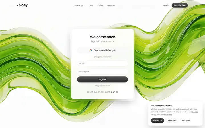 Pricing full-page screenshot